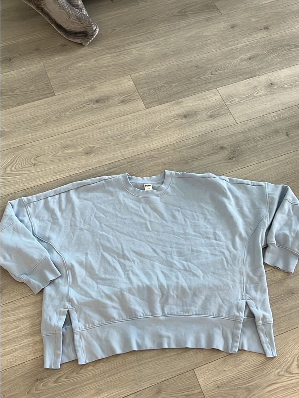 PINK Victoria's Secret Light Blue Crewneck Sweatshirt